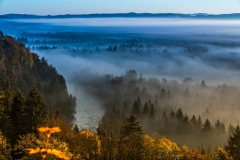Schlederloh Morgennebel Loisach-Isar-Mündung - Andy Ilmberger