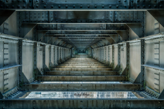 Innenarchitektur Eisenbahnbrücke