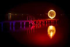 Lightpainting mit Feuerball am Starnberger See - Andy Ilmberger