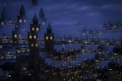 Hamburg Landungsbrücken bei Nacht Filterfotografie - Andy Ilmberger