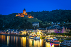 Reichsburg Cochem mit Mosel bei Nacht - Andy Ilmberger