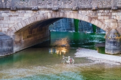 München Maximiliansbrücke mit-Fahrrad - Andy Ilmberger