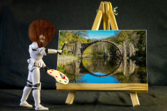 Stormtrooper Bob Ross and a happy little Accident von Andy Ilmberger